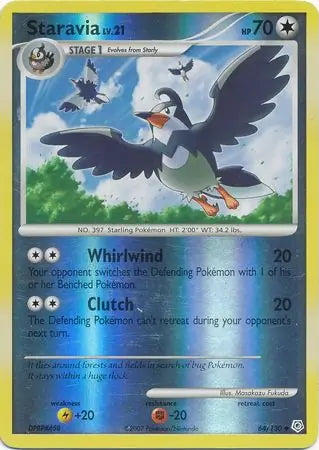 Diamond & Pearl Staravia #64/130 reverse holo